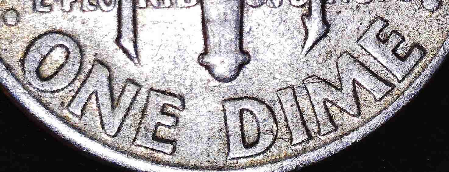 1951-P-Dime...unsure-If-Material-Is-PMD.